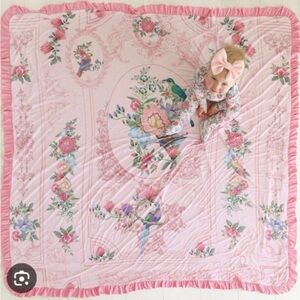 Posh Peanut Christine & Chantilly Coral Ruffled Luxette Patoo NIP New Pink